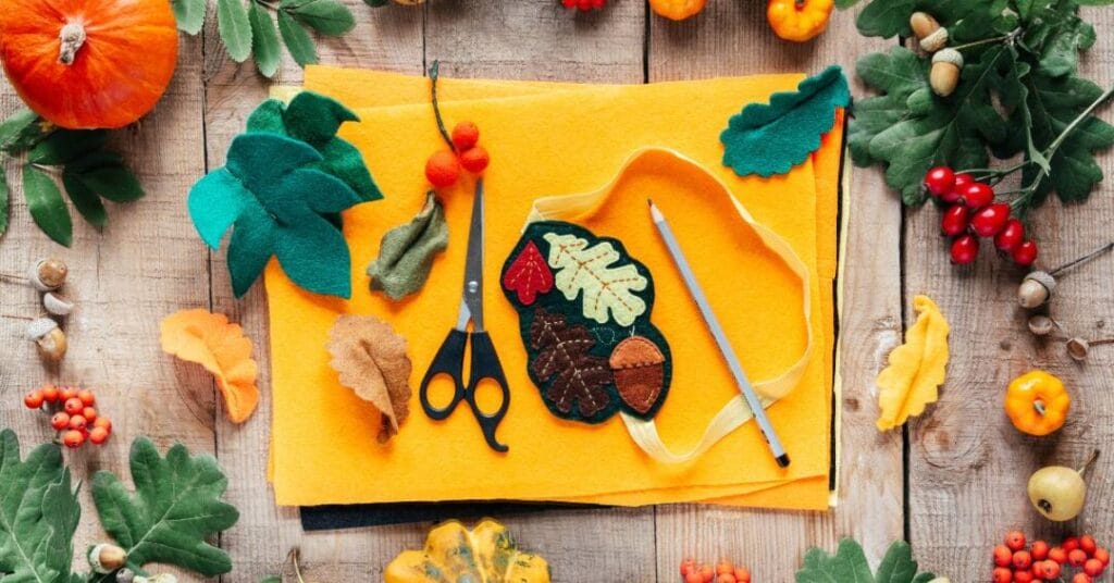 filc tapicerski jesienne dekoracje