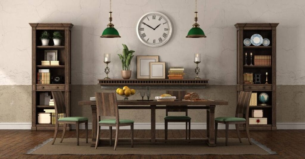 styl rustykalny jadalnia