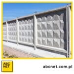betonowe ogrodzenie