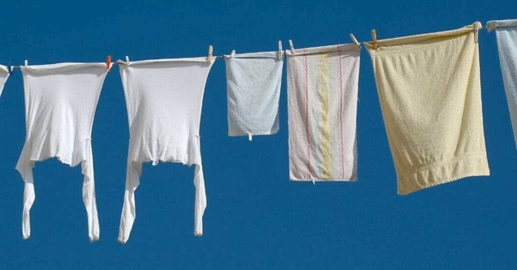 styl skandynawski suszenie na dworze