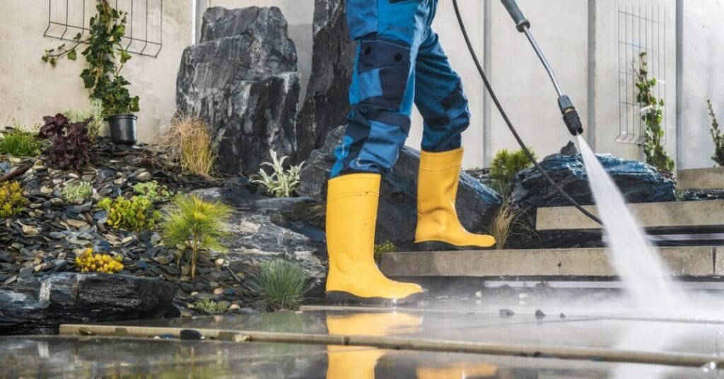 beton dekoracyjny schody czyszczenie