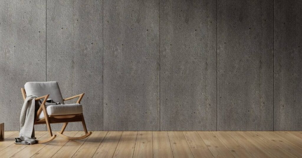 beton na scianie plyty