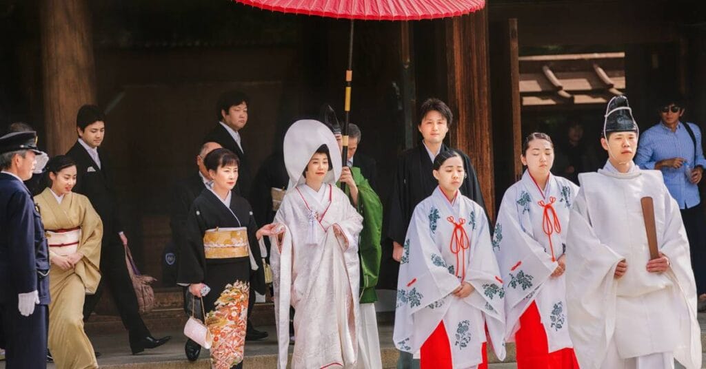japonskie ceremonie slubne shinto