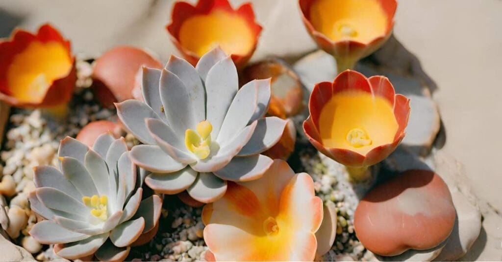 lithops żywe kamienie kolorowe