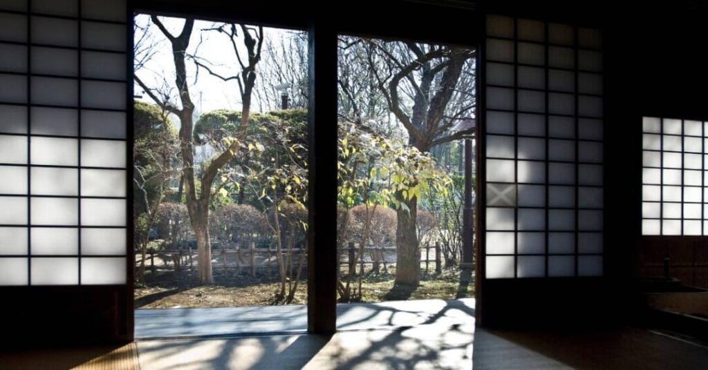 shoji przesuwane panele z papieru ryzowego