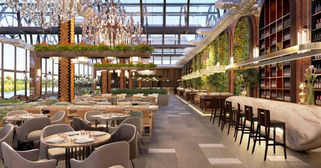 hotel wnetrze restauracja