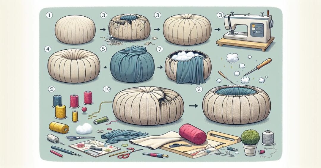 jak zrobic pufe renowacja pufy krok po kroku