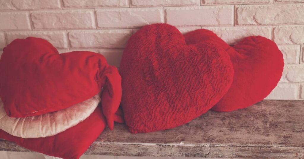 poduszka serce diy na walentynki