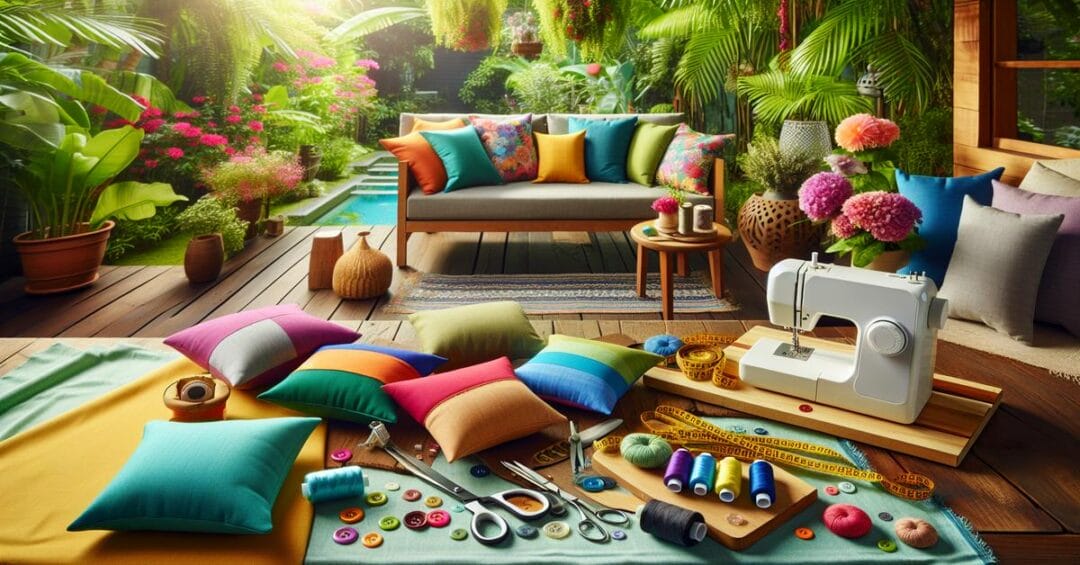 poduszki ogrodowe diy instrukcja krok po kroku