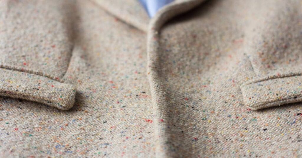 tkanina boucle plaszcz