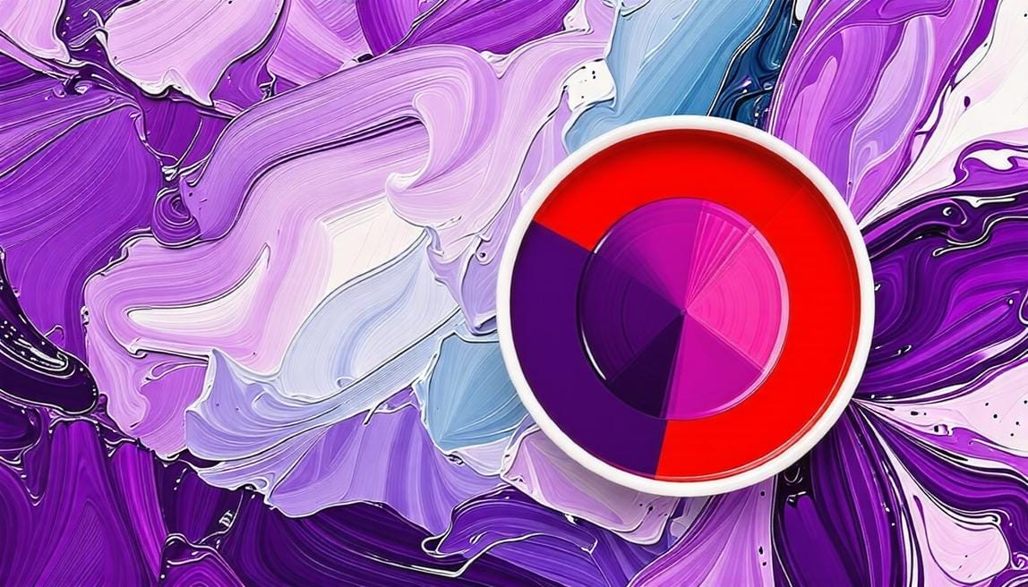 Fioletowy (koło kolorów)