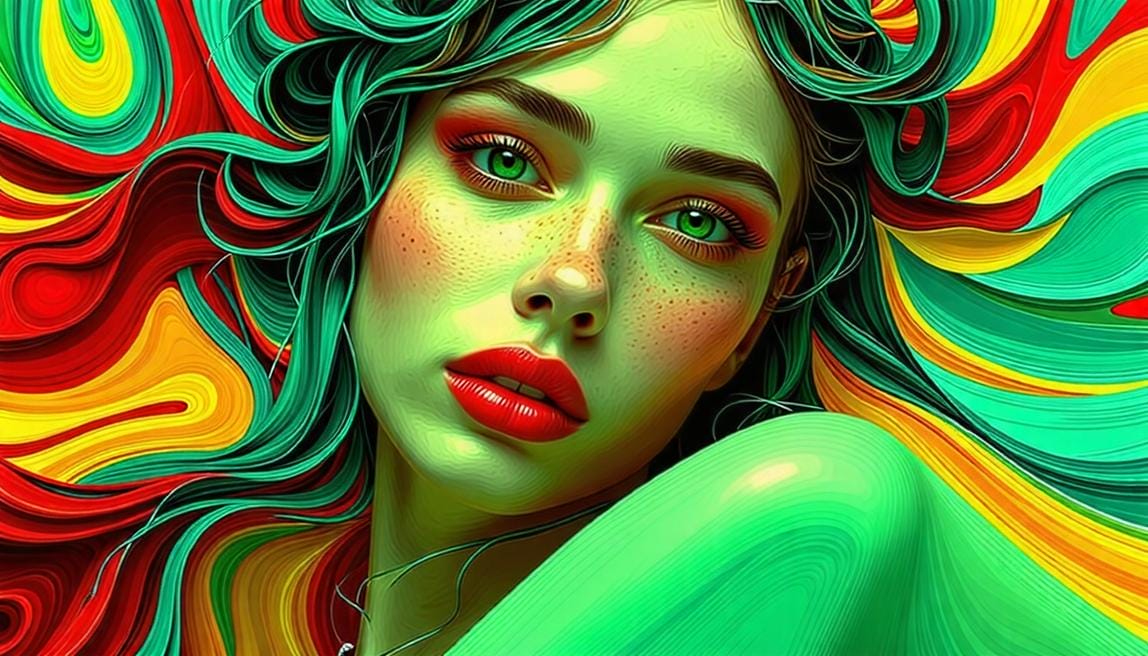 Maksymalnie zielony żółty