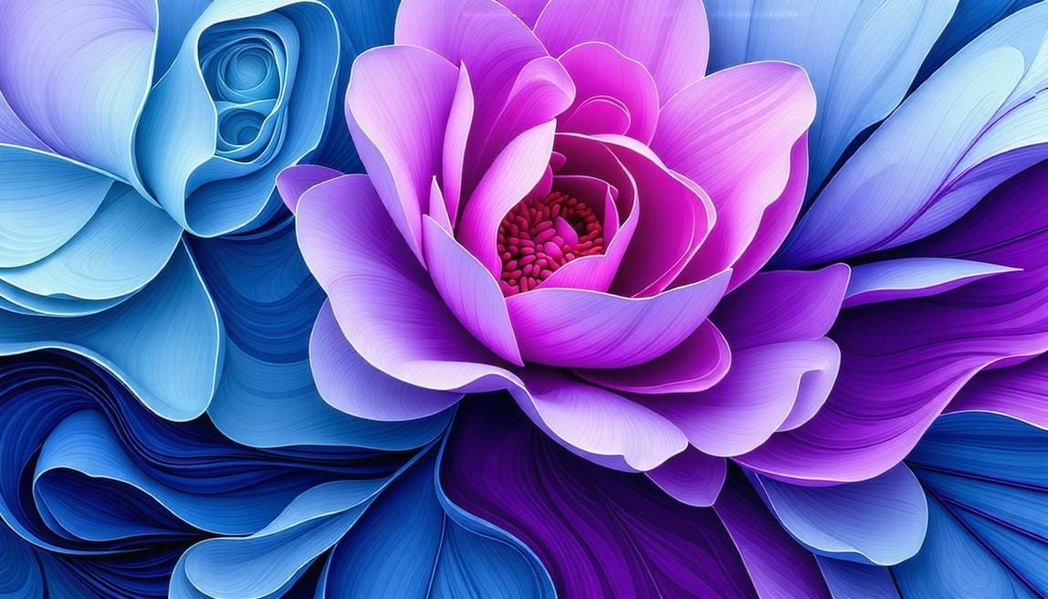 Maksymalny niebieski purpurowy