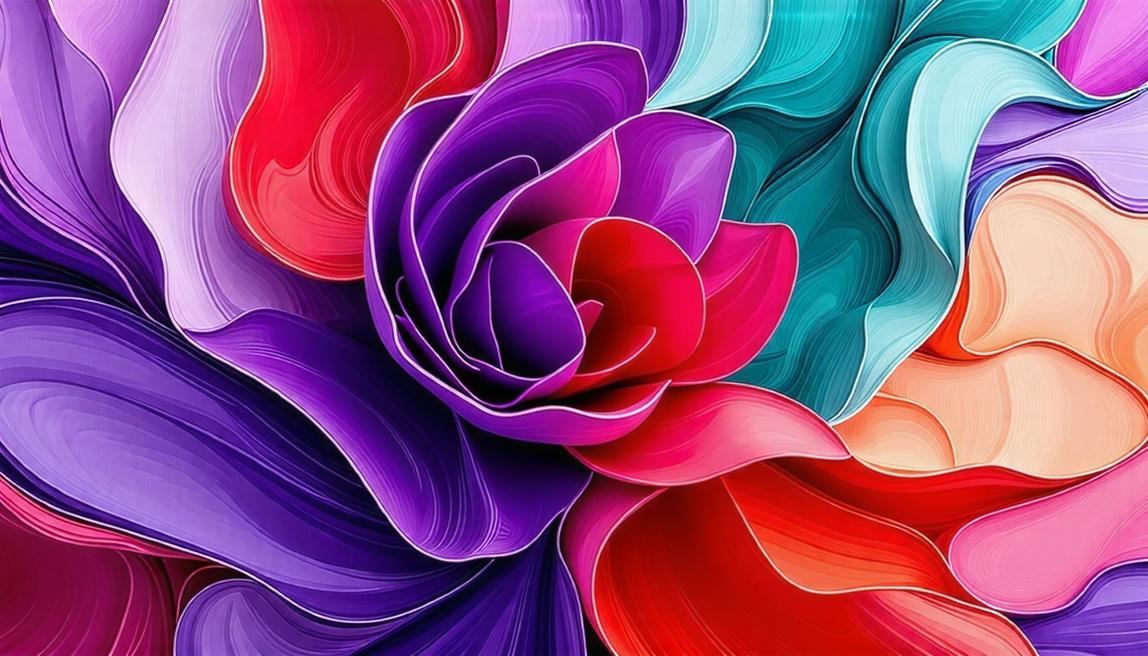 Środkowy czerwony purpurowy