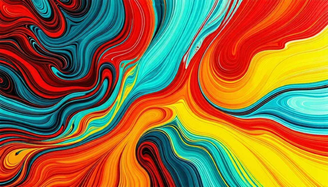 Środkowy żółto-czerwony