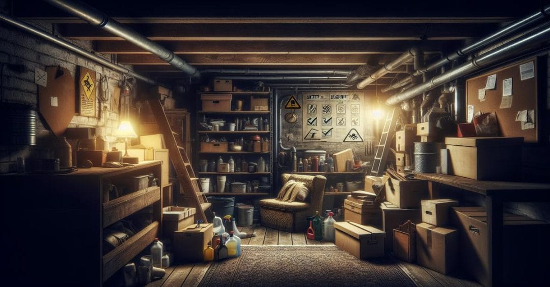 wyrywkowe kontrole piwnic. czego nie powinno sie i czego nie wolno trzymac w piwnicy