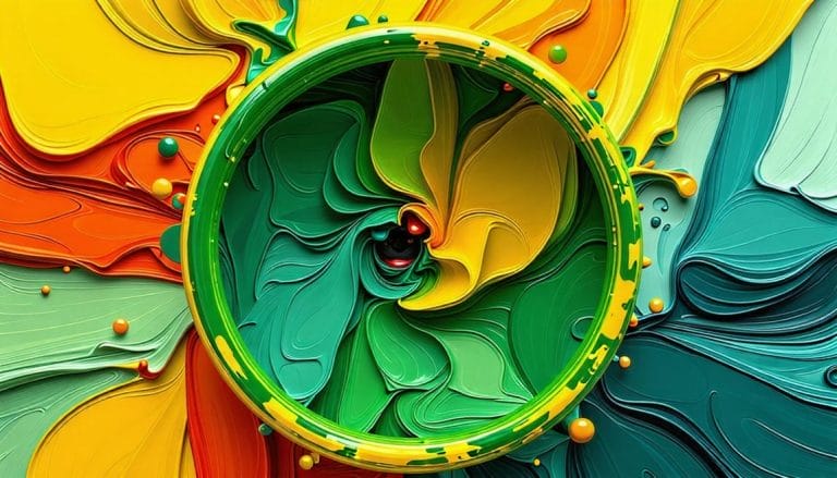 zolto zielony kolo kolorow